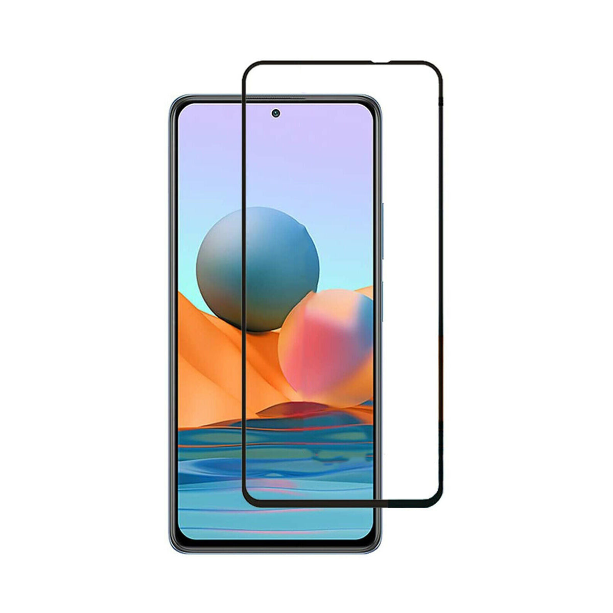 Skärmskydd Xiaomi Redmi Note 11 - 3D Härdat Glas Svart image 1