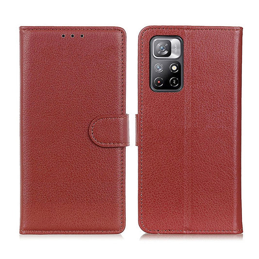 Xiaomi Redmi Note 11 Plånboksfodral med Stativ - Brun image 1