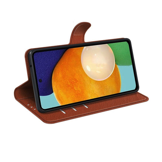 Samsung Galaxy A13 4G Plånboksfodral med Stativ - Brun image 2