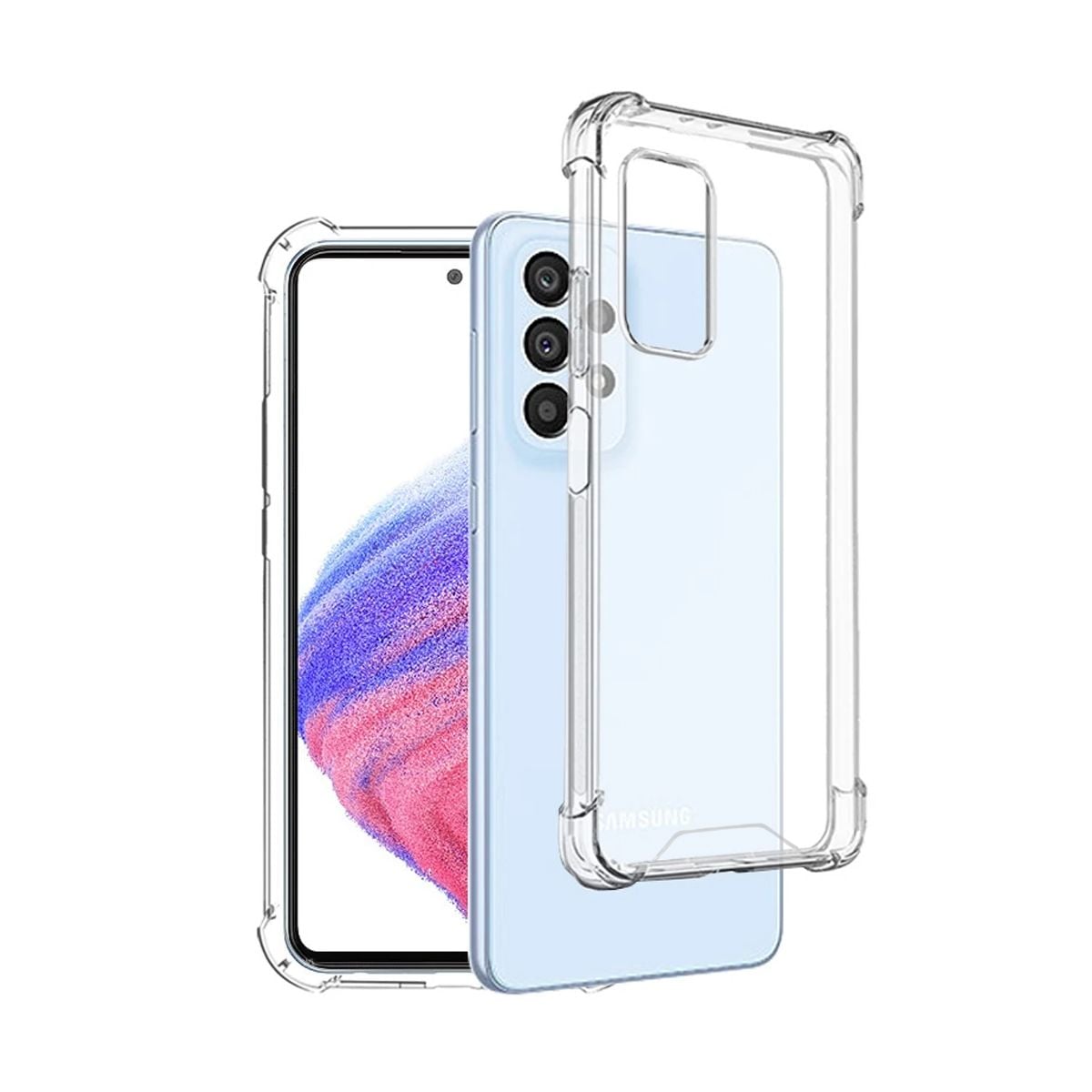 Stöttåligt Skal Samsung Galaxy A53 5G - Transparent image 1