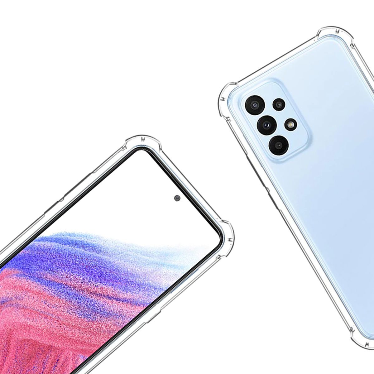 Stöttåligt Skal Samsung Galaxy A53 5G - Transparent image 2