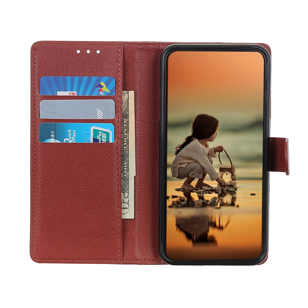 Samsung Galaxy A31 4G Plånboksfodral med Stativ - Brun image 2