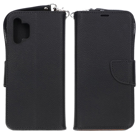 Samsung Galaxy A32 4G Plånboksfodral med Stativ - Svart image 1