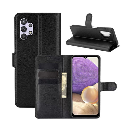 Samsung Galaxy A32 4G Plånboksfodral med Stativ - Svart image 9