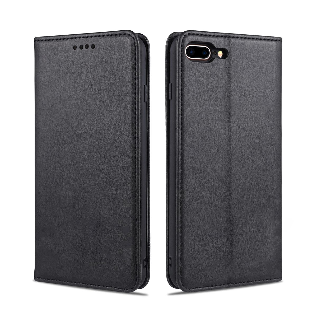 iPhone 7/8 Plus Plånboksfodral Magnet Rvelon - Svart image 1