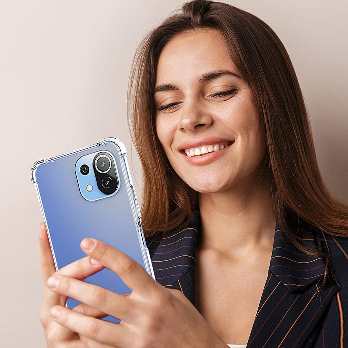 Stöttåligt Mobilskal Xiaomi 11 Lite/11 Lite 5G NE - Transparent image 3