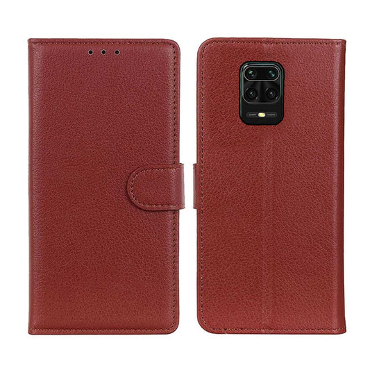 Xiaomi Redmi Note 9 Pro Plånboksfodral med Stativ - Brun image 1