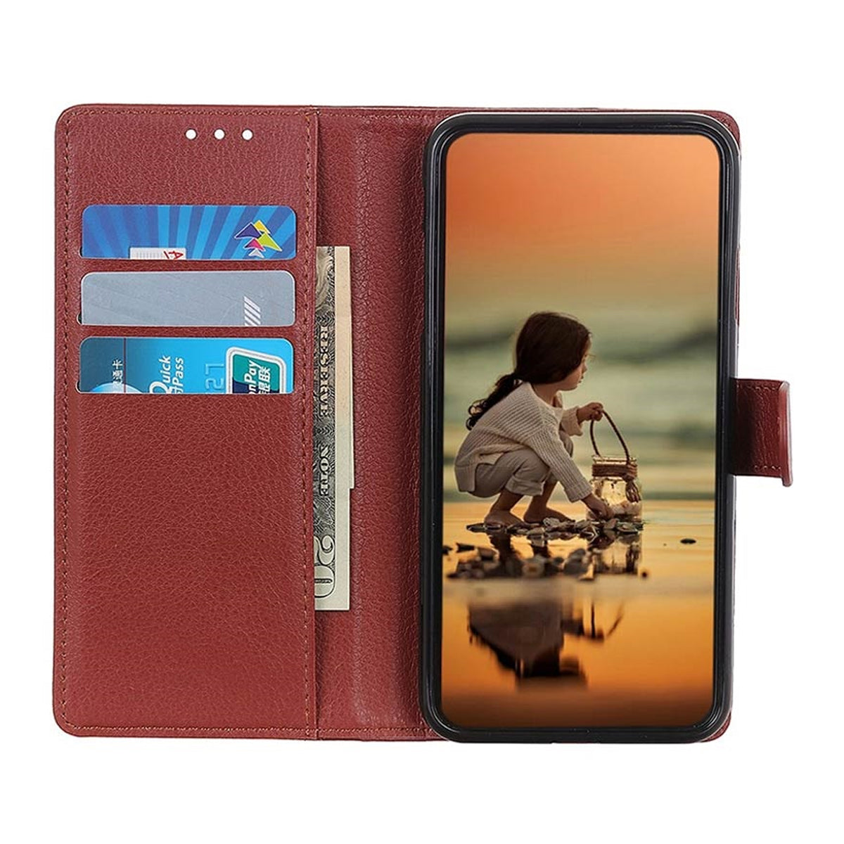 Xiaomi Redmi Note 9 Pro Plånboksfodral med Stativ - Brun image 2