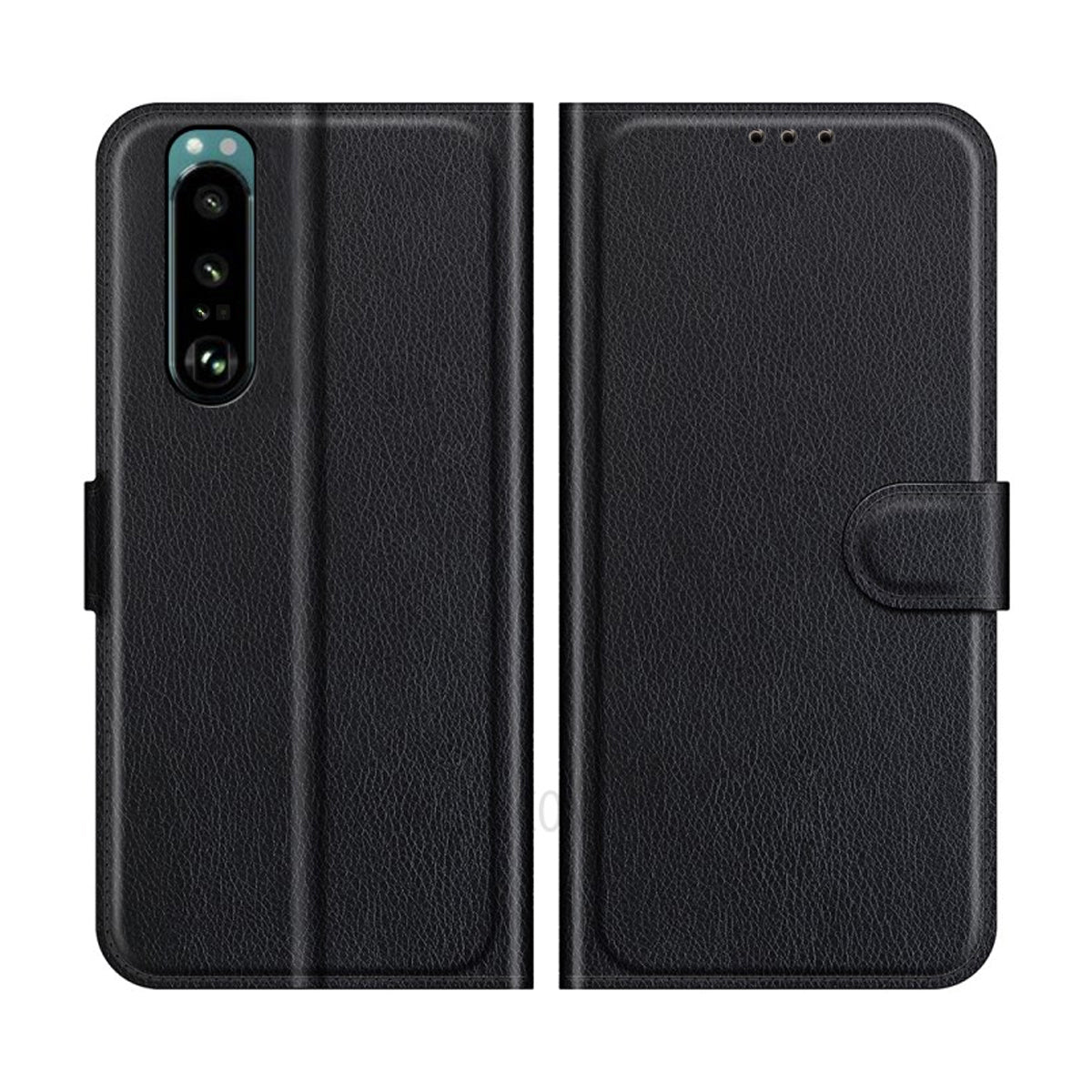 Sony Xperia 1 IV Plånboksfodral med Stativ - Svart image 1