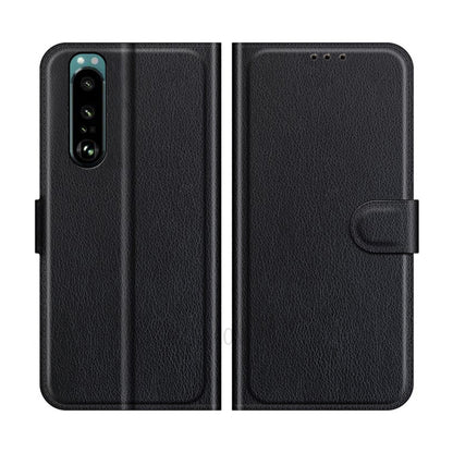 Sony Xperia 1 IV Plånboksfodral med Stativ - Svart image 1