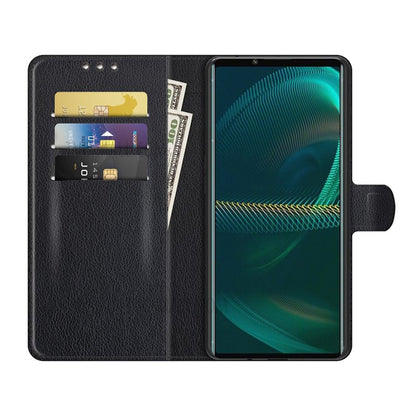Sony Xperia 1 IV Plånboksfodral med Stativ - Svart image 2