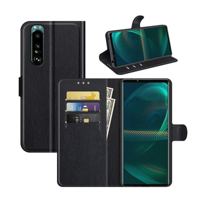 Sony Xperia 1 IV Plånboksfodral med Stativ - Svart image 6