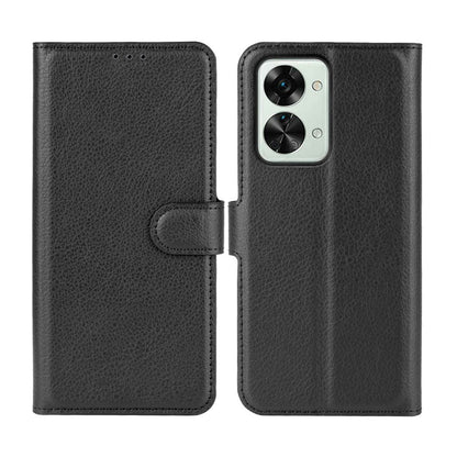 Oneplus Nord 2T Plånboksfodral med Stativ - Svart image 1