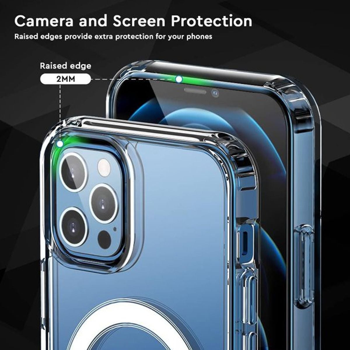 iPhone 13 Pro Max Skal MagSafe Stöttåligt Rvelon - Transparent image 2