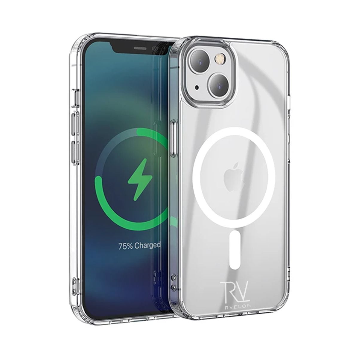 iPhone 13 Mini Skal MagSafe Stöttåligt Rvelon - Transparent image 1