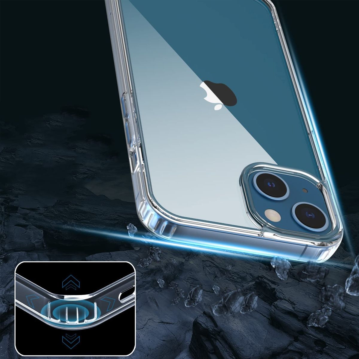 iPhone 13 Skal Stöttåligt Rvelon - Transparent image 4