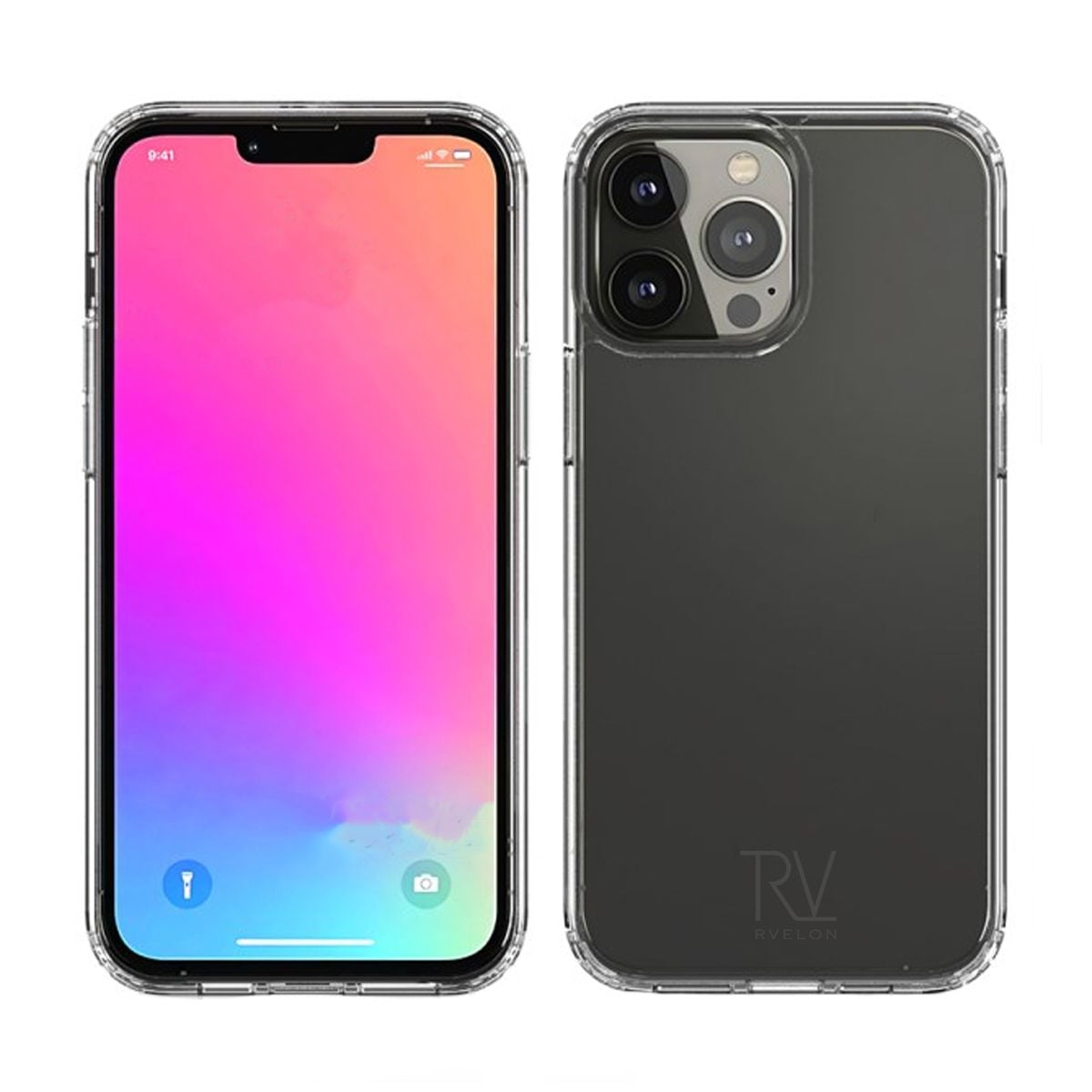 iPhone 12 Pro Max Stöttåligt Skal Rvelon - Transparent image 1