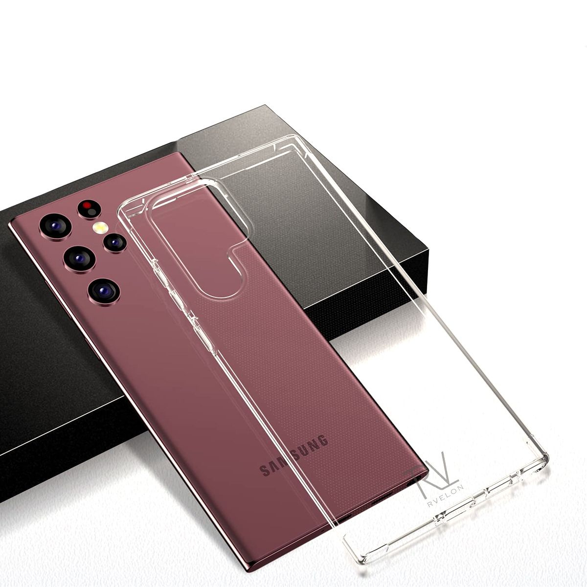 Samsung S22 Ultra Stöttåligt Skal Rvelon - Transparent image 3