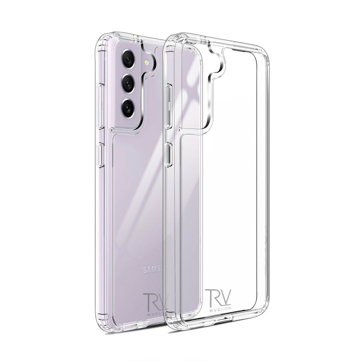 Samsung S21 FE Stöttåligt Skal Rvelon - Transparent image 1