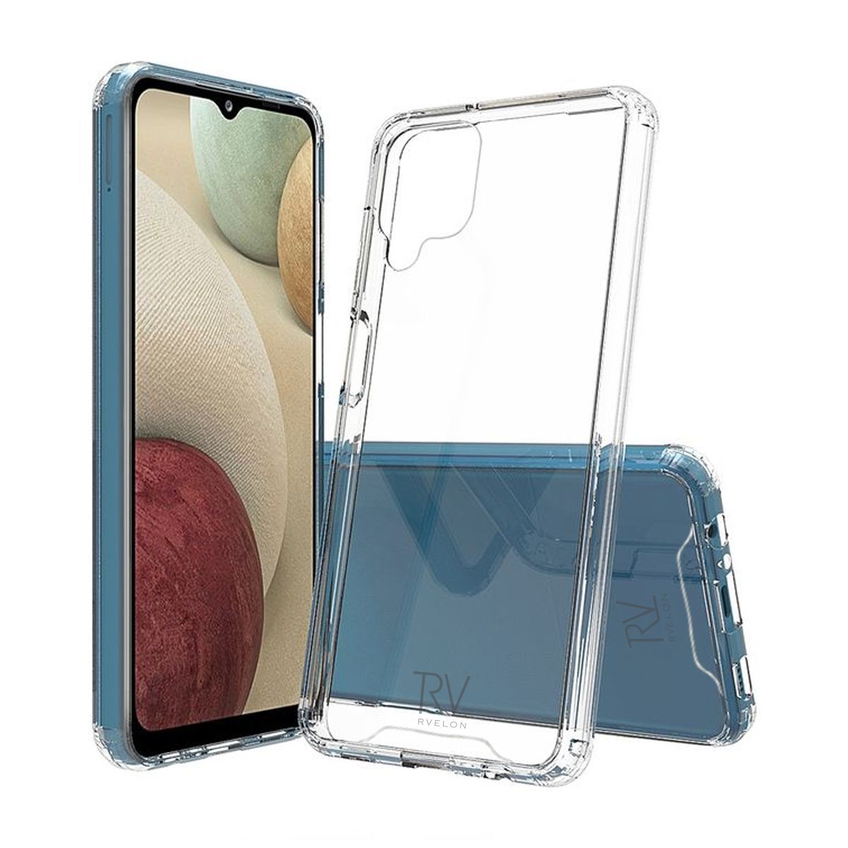 Samsung Galaxy A12 Stöttåligt Skal Rvelon Transparent image 1