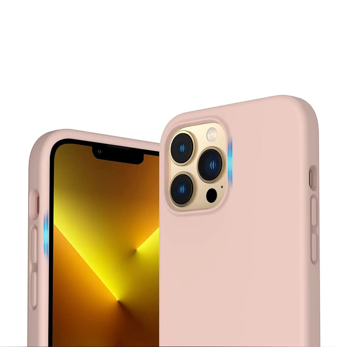 iPhone 13 Pro Silikonskal Rvleon - Beige image 3