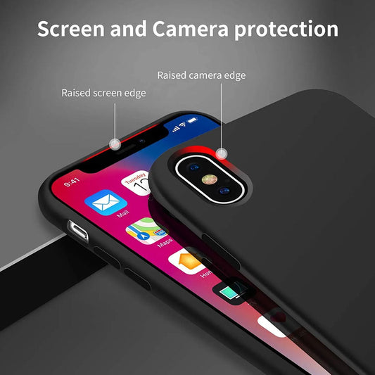 iPhone X/XS Silikonskal Rvelon - Svart image 2