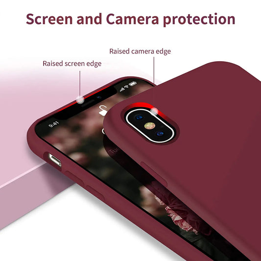 iPhone X/XS Silikonskal Rvelon - Röd image 2