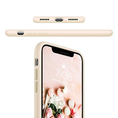 iPhone X/XS Silikonskal Rvelon - Beige image 5