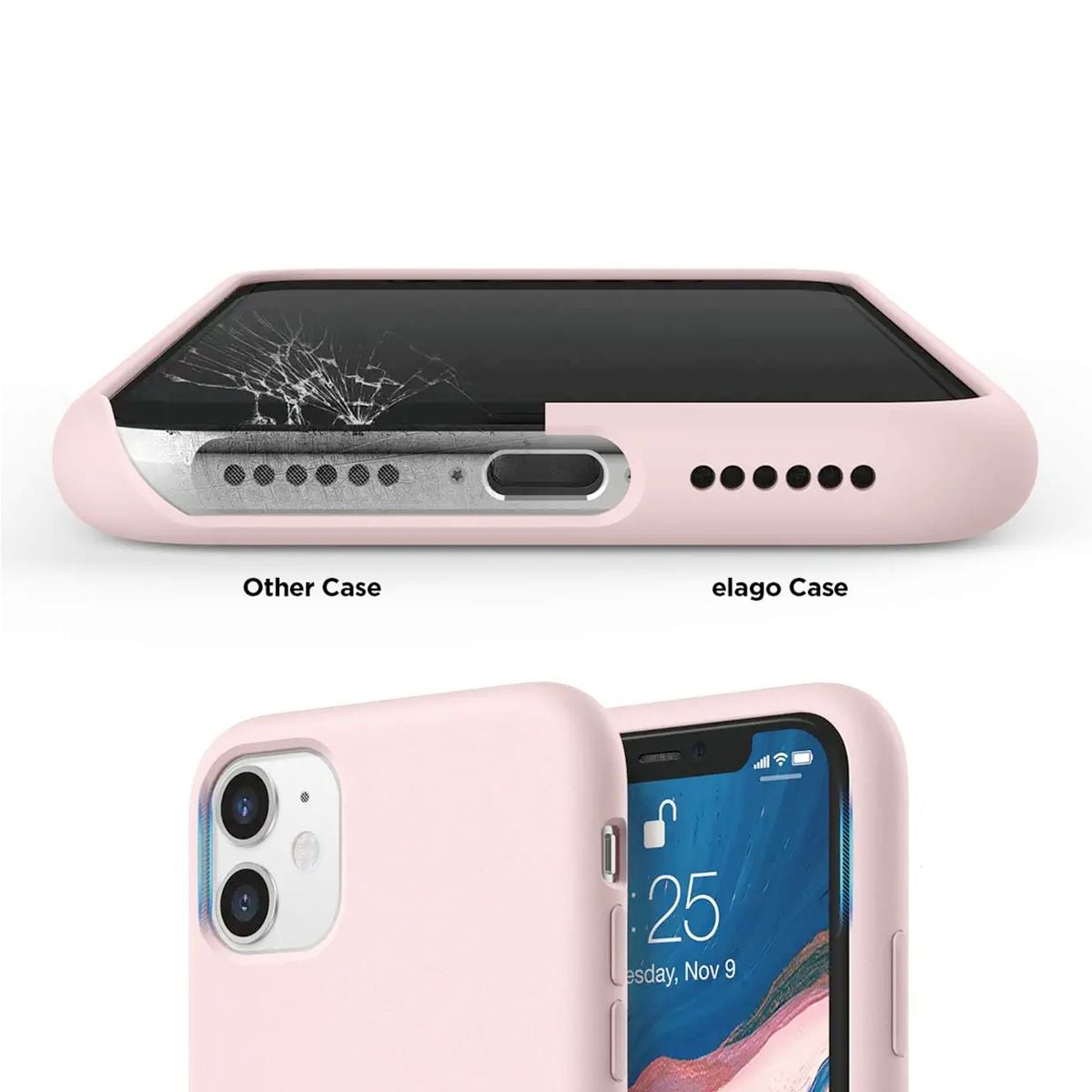 iPhone 11 Silikonskal Rvelon - Sand Rosa image 2