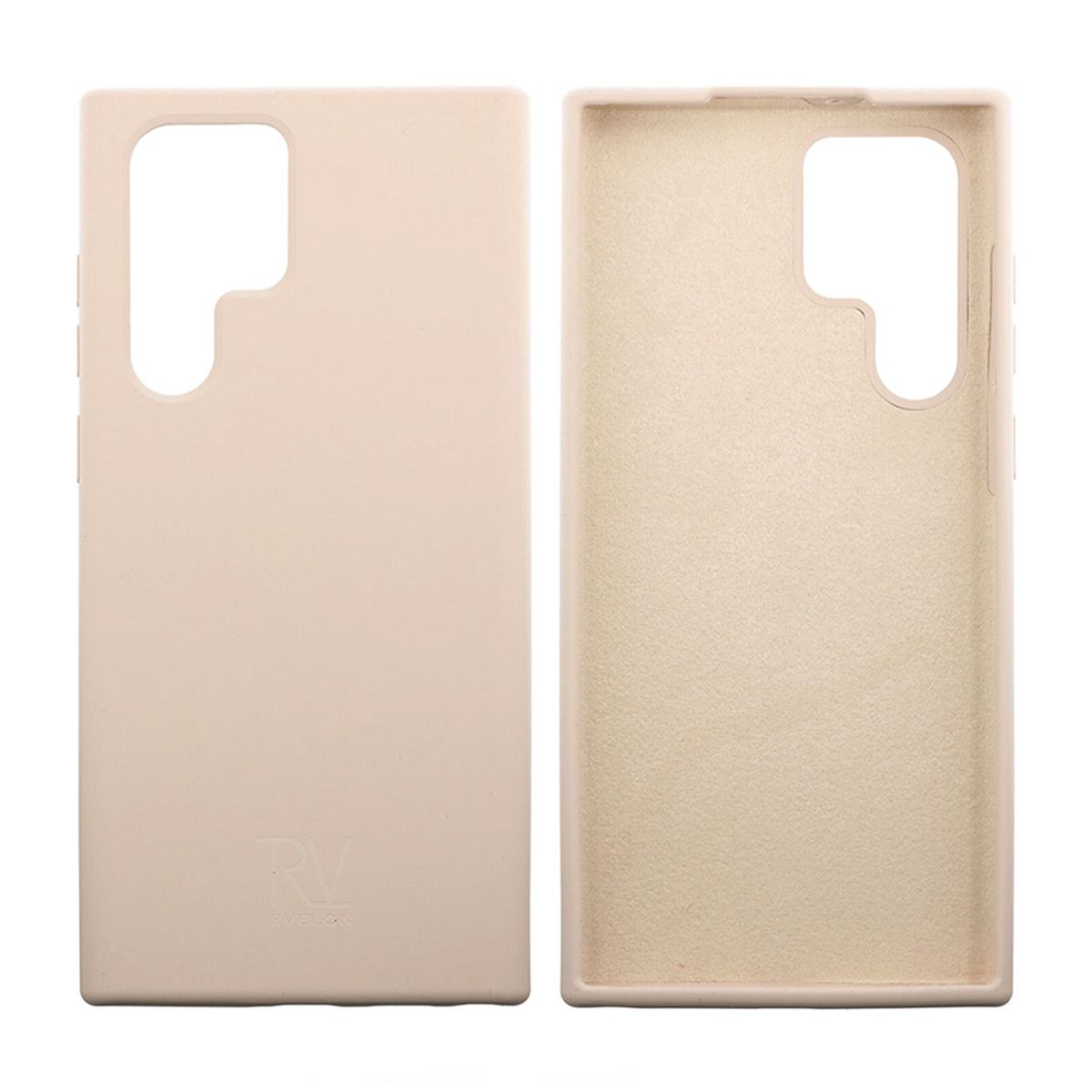 Samsung Galaxy S22 Ultra Silikonskal Rvelon - Beige image 1