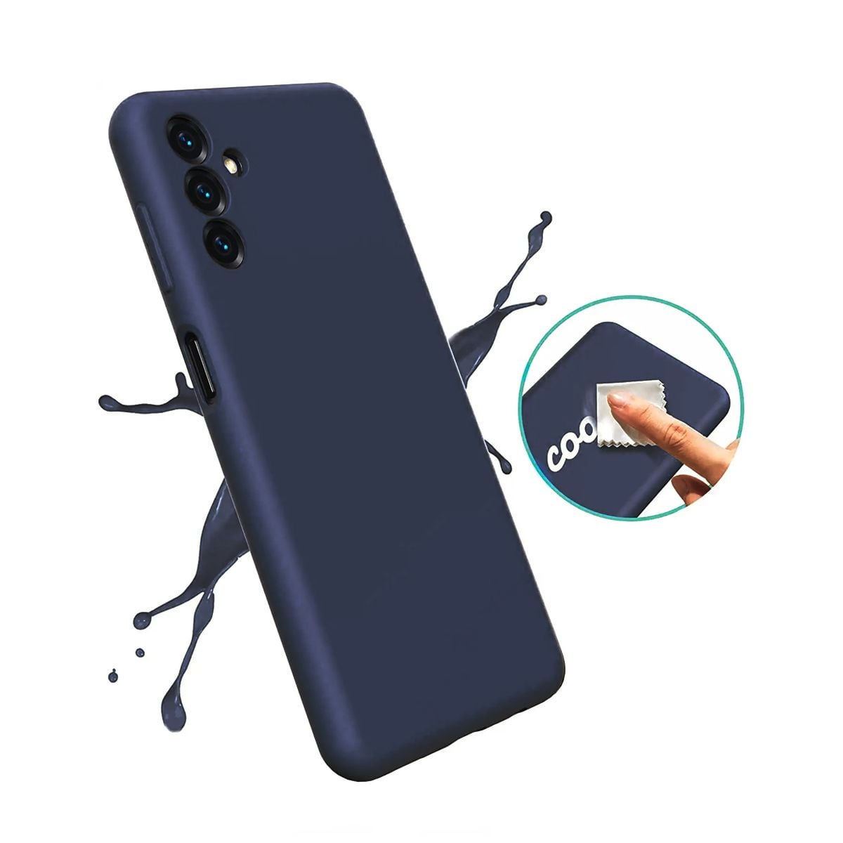 Samsung Galaxy A13 Silikonskal Rvelon - Blå image 3
