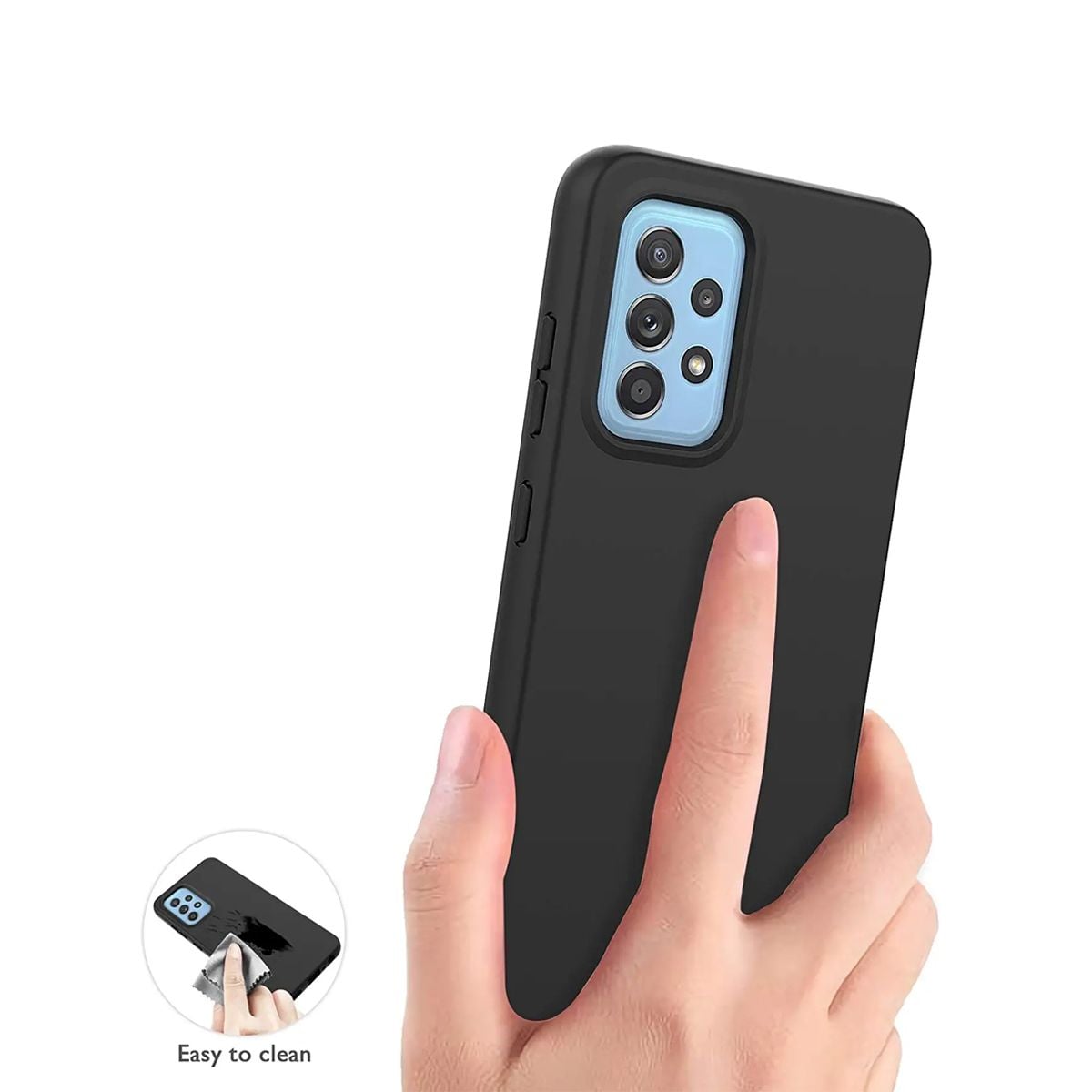 Samsung Galaxy A52s Silikonskal Rvelon - Svart image 3
