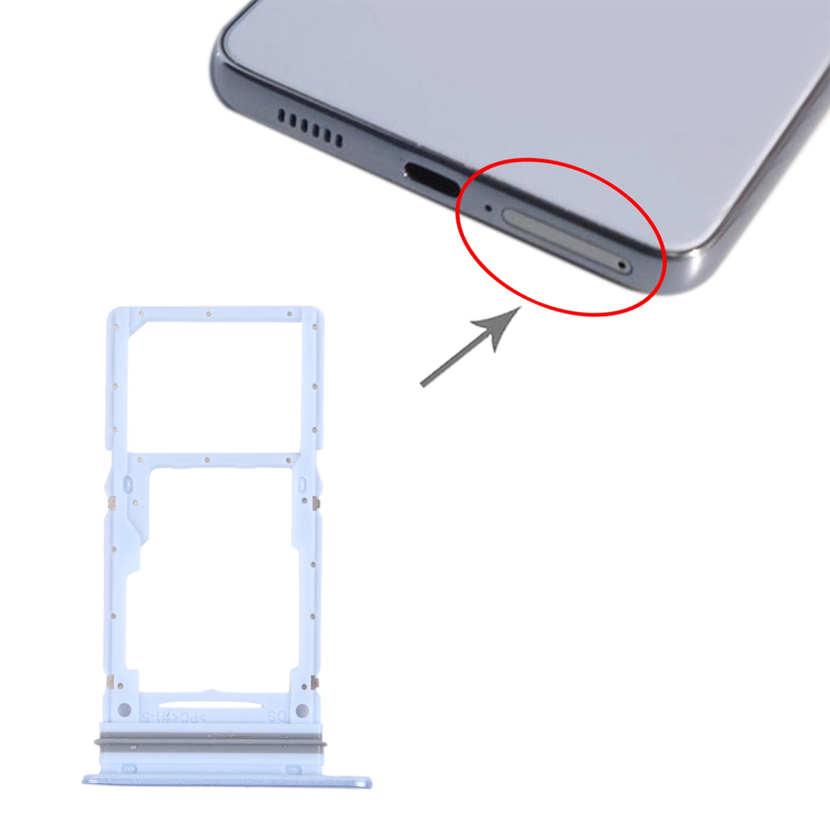 Samsung Galaxy A33 Simkortshållare - Blå image 4