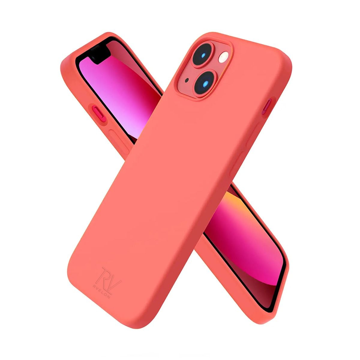 iPhone 14 Silikonskal Rvelon - Rosa image 1