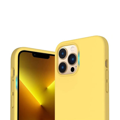 iPhone 14 Pro Max Silikonskal Rvelon - Gul image 2