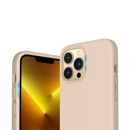 iPhone 14 Pro Silikonskal Rvelon - Beige image 2