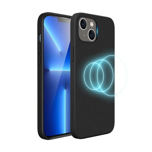 iPhone 14 Silikonskal Rvelon MagSafe - Svart image 1