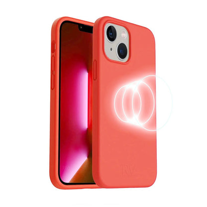 iPhone 14 Plus Silikonskal Rvelon MagSafe - Rosa image 1