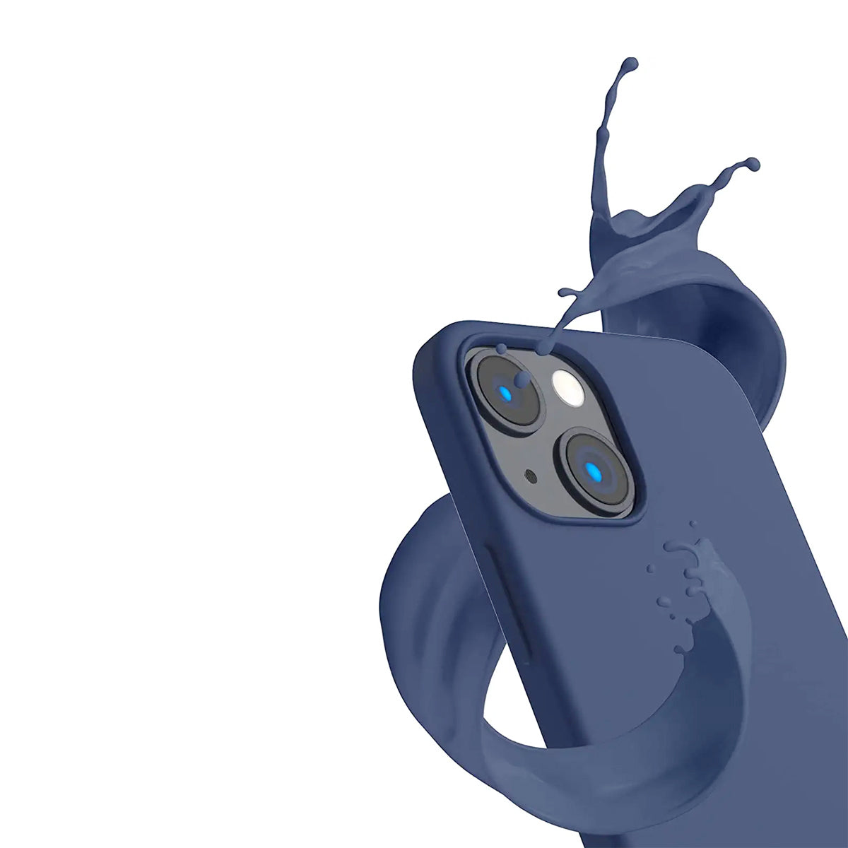 iPhone 14 Silikonskal Rvelon MagSafe - Blå image 3