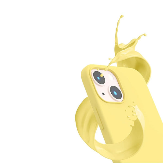 iPhone 14 Plus Silikonskal Rvelon MagSafe - Gul image 4