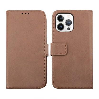 iPhone 14 Pro Max Plånboksfodral Läder Rvelon - Brun image 1