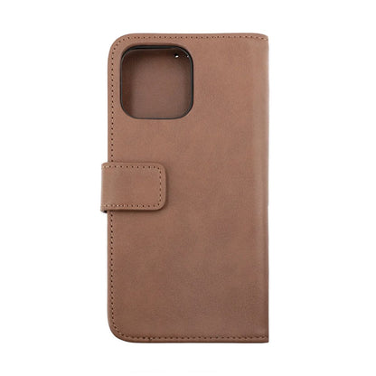iPhone 14 Pro Max Plånboksfodral Läder Rvelon - Brun image 5