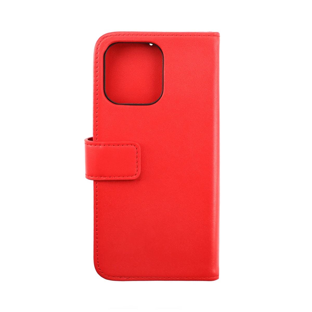 iPhone 14 Pro Plånboksfodral Läder Rvelon - Röd image 6