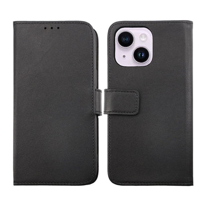 iPhone 14 Plus Plånboksfodral Läder Rvelon - Svart image 1