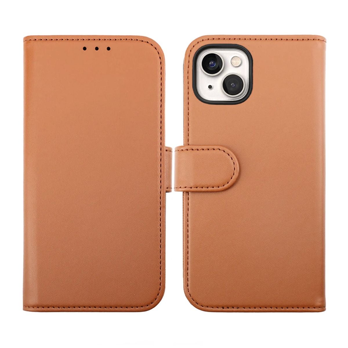 iPhone 14 Plus Plånboksfodral Magnet Rvelon - Brun image 1