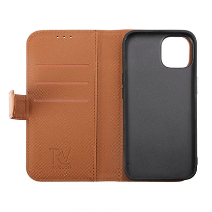 iPhone 14 Plus Plånboksfodral Magnet Rvelon - Brun image 3