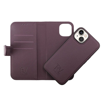 iPhone 14 Plus Plånboksfodral Magnet Rvelon - Lila image 3