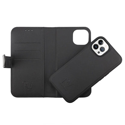iPhone 14 Pro Plånboksfodral Magnet Rvelon - Svart image 3