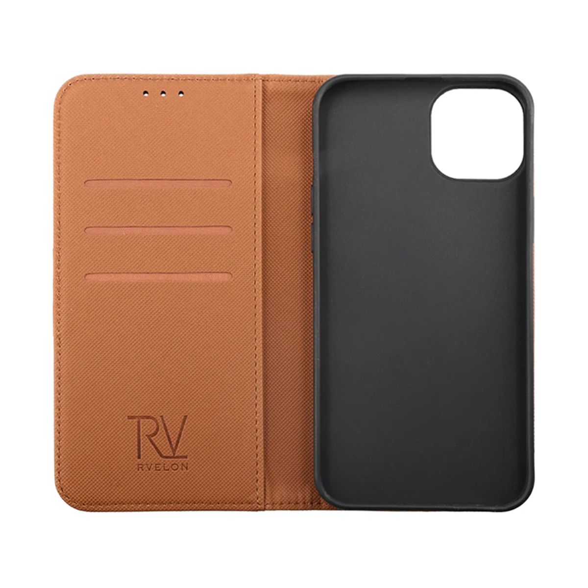 iPhone 14 Pro Max Plånboksfodral Extra Kortfack Rvelon - Brun image 4