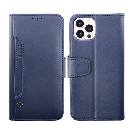 iPhone 14 Pro Plånboksfodral Extra Kortfack Rvelon - Blå image 1